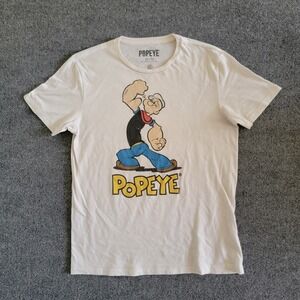 Popeye Graphic T-Shirt Women's Size M‎ Cartoon Short Sleeve Tee Relaxed Fit